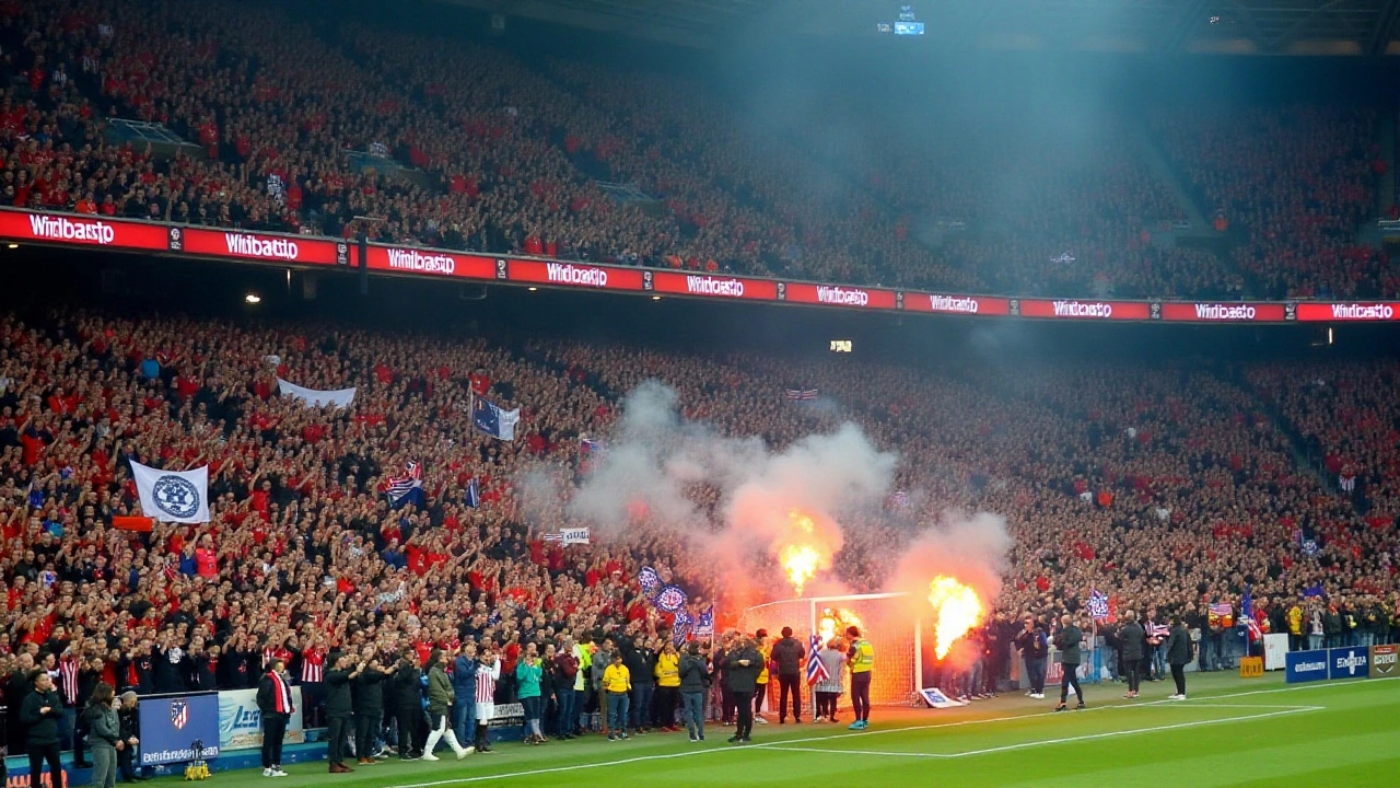 Chaotic Scenes Halt Atletico vs. Real Madrid Derby After Fans Throw Objects onto Pitch