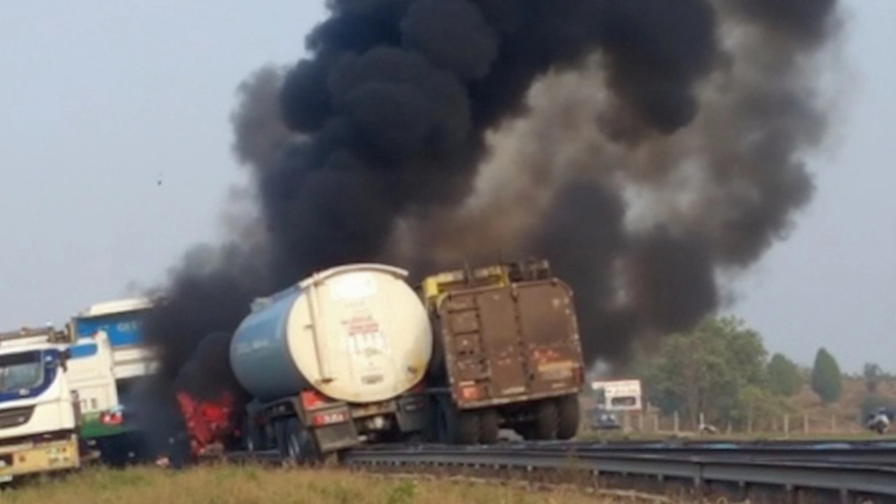 Nairobi-Mombasa Highway Crash: Tanker and Lorry Collision Sparks Massive Blaze, Fuels Safety Debate