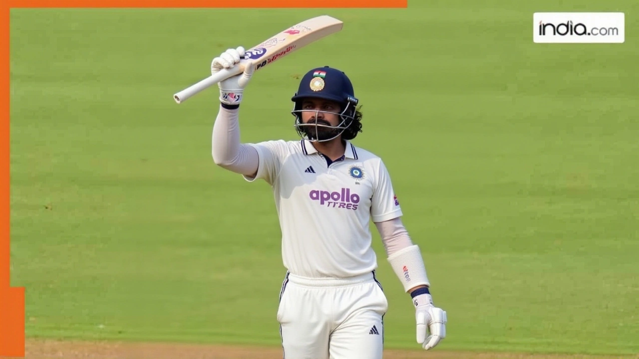 KL Rahul’s 53* Powers India to 121/2 in Day One Test vs West Indies