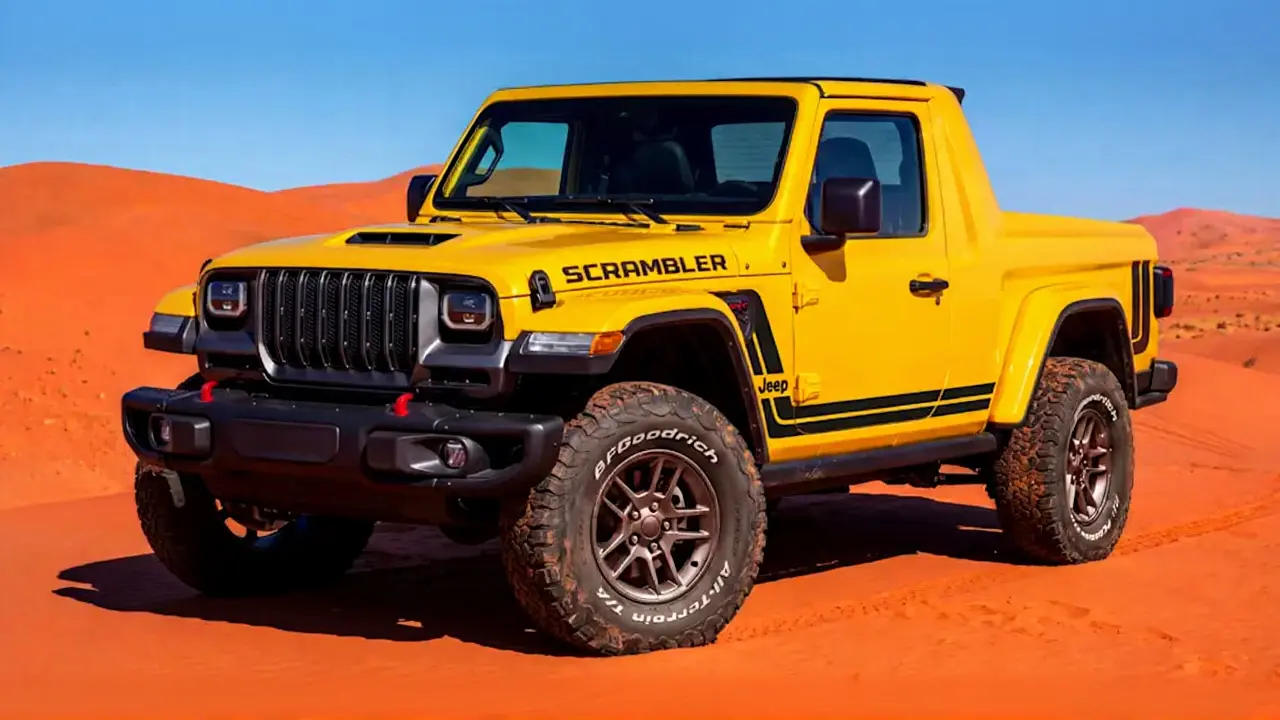 Jeep Wrangler Scrambler: V-8 Halo Truck Arrives in 2028
